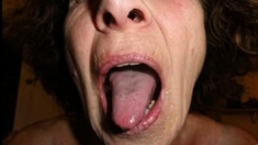 Granny Passion mouth open