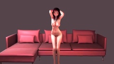 [ViscousSpace] Anime slut dances and masturbates with dildo