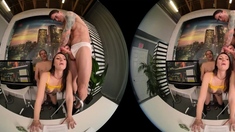 Amateur Latina Threesome on Webcam