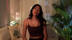 Japanese babe going solo