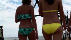 Candid Beach Bikini Butt Ass West Michigan Booty OMG
