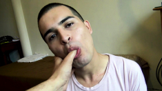 Horny latino is convinced reaming twinks hole bareback