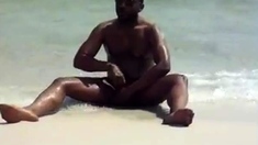 Jerking Off At The Beach